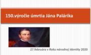 150.výročie úmrtia Jána Palárika