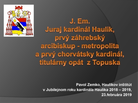 Prezentácia Juraj kardinál Haulik