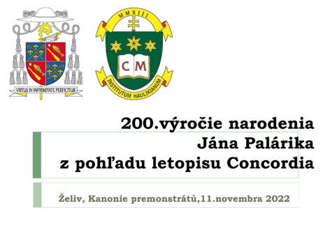 200.výročie narodenia Jána Palárika z pohľadu letopisu Concordia (foto)